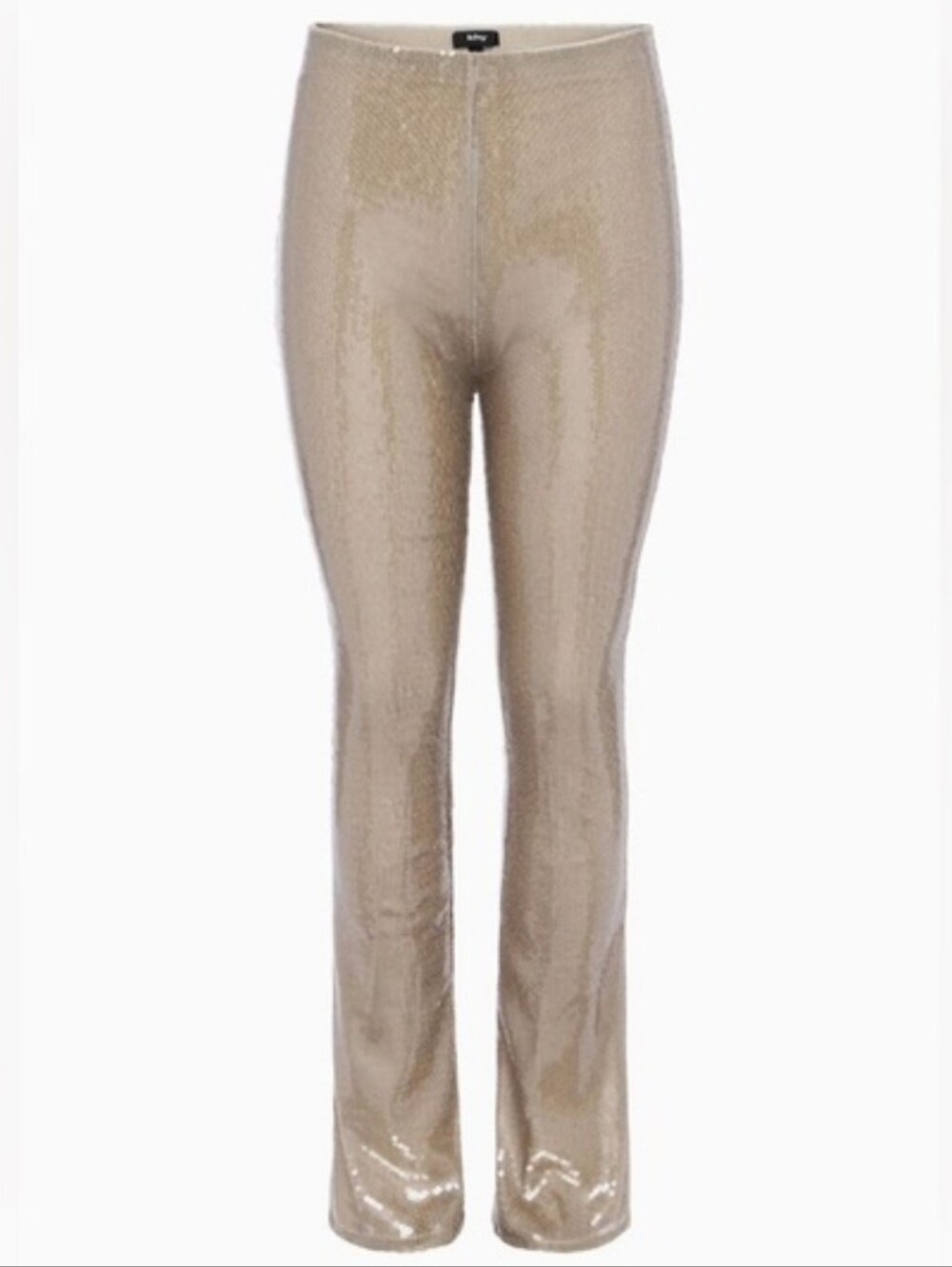 KHY by Kylie Jenner Sequin Low Rise Pants In Champagne Size S NWT'S